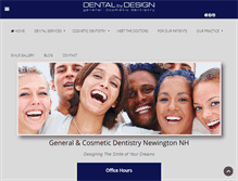 Tablet Screenshot of dentalbydesign.com